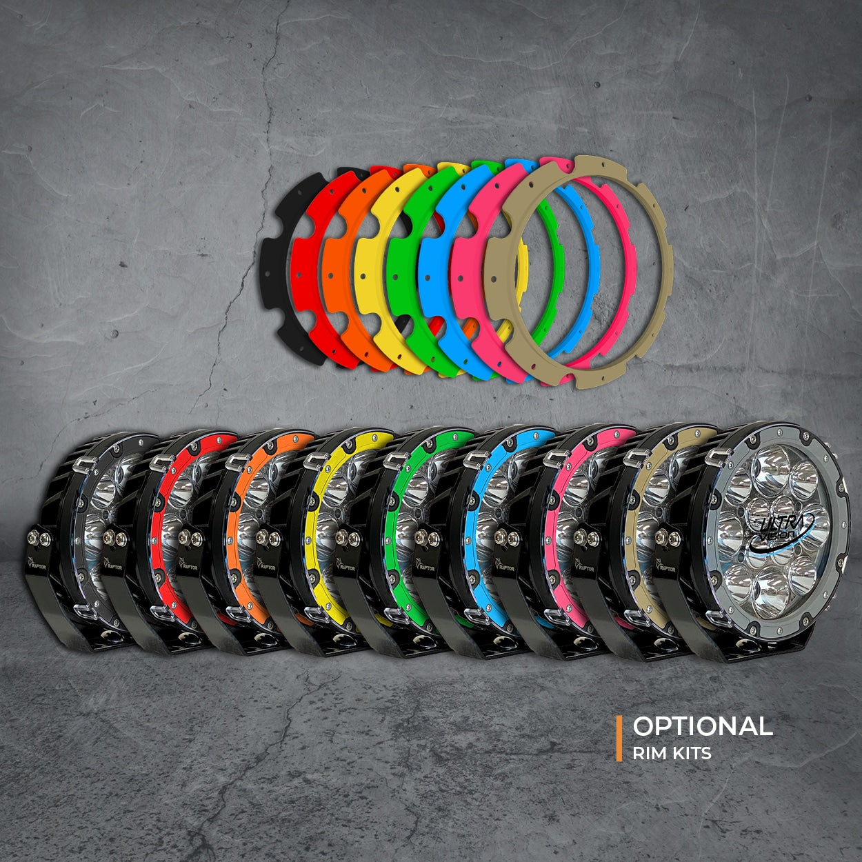 Raptor 70W 7" Driving Light Pair