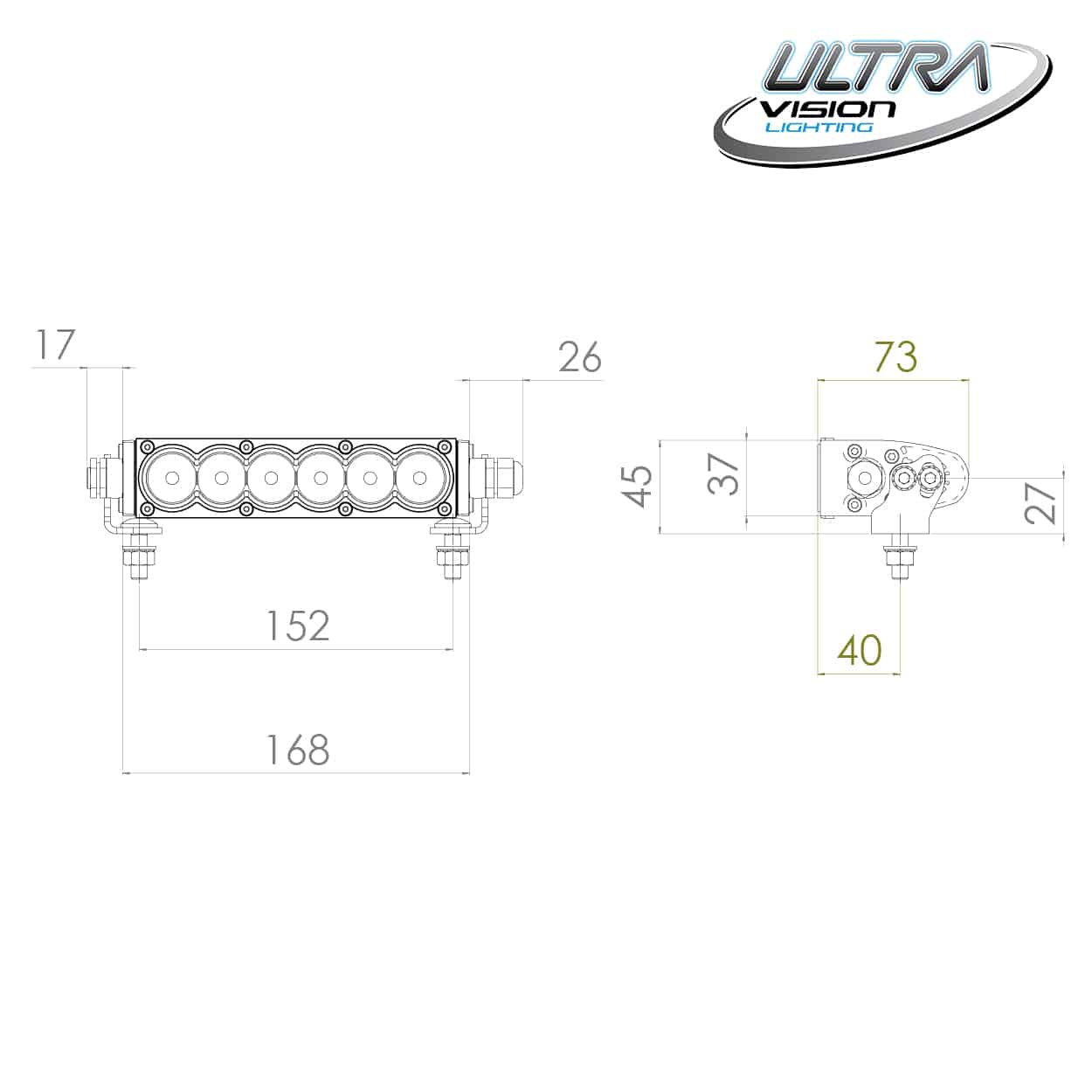 Raptor 30W LED 8.5″ Light Bar